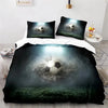 Sports 3D Football Bedding Set And Pillow Case Double Size Household Textile Product Decoration Teenager Room Soccer Duvet Cover  