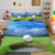 Golf Duvet Cover Set King Queen Ball Games Theme Bedding Set for Adult Men Sports Enthusiasts Green Grass Polyester.Quilt Cover  