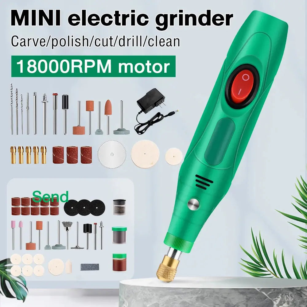 Electric Drill Grinder Engraver Pen Grinder Mini Drill Polishing Electric Rotary Tool Grinding Machine Miniature Household Tool Home Of Hybrid Tools Store