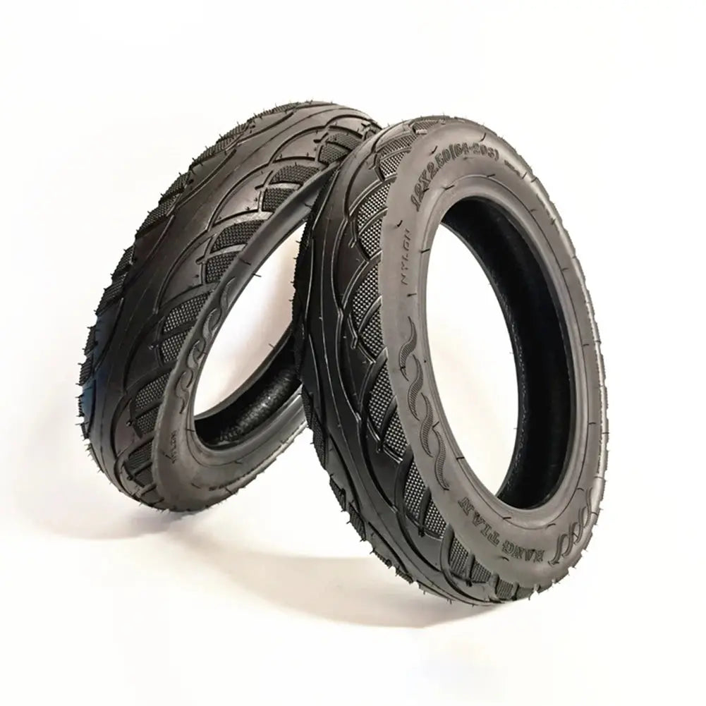 12 Inch Tubeless Tyre 12x2.50(64-203) For E-Bike Scooter 12x2.50 Tire Battery Car Pneumatic Tire Thick Tubeless Tire Rubber  