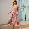 2023 Sping Summer Bohemian Women Maxi Dress Casual Long Sleeve High Waist Beach Woman Chiffon Dresses Floral Vestidoes Mujer New  