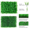 12pcs Green Artificial Plant Panel Wall Boxwood Fence Hedge Mat Grass DecorFor Wall Decoration, Fake Fence, Hedge, 40x60cm  