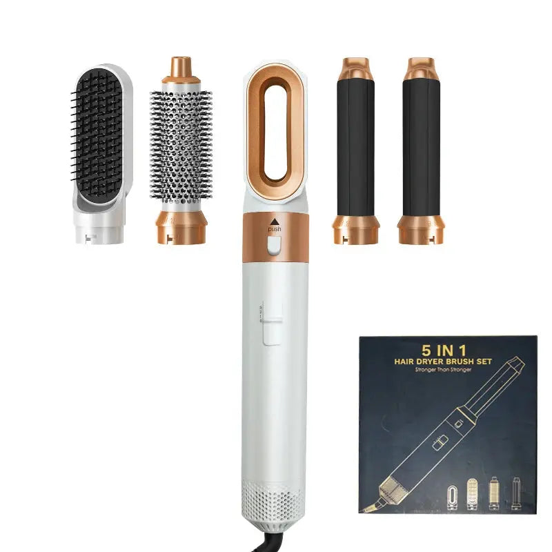 5 in 1 Hair Dryer Hot Comb Set Professional Curling Iron Hair Straightener Styling Tool For Dyson Airwrap Hair Dryer Household XMSJ Hair Styling Store