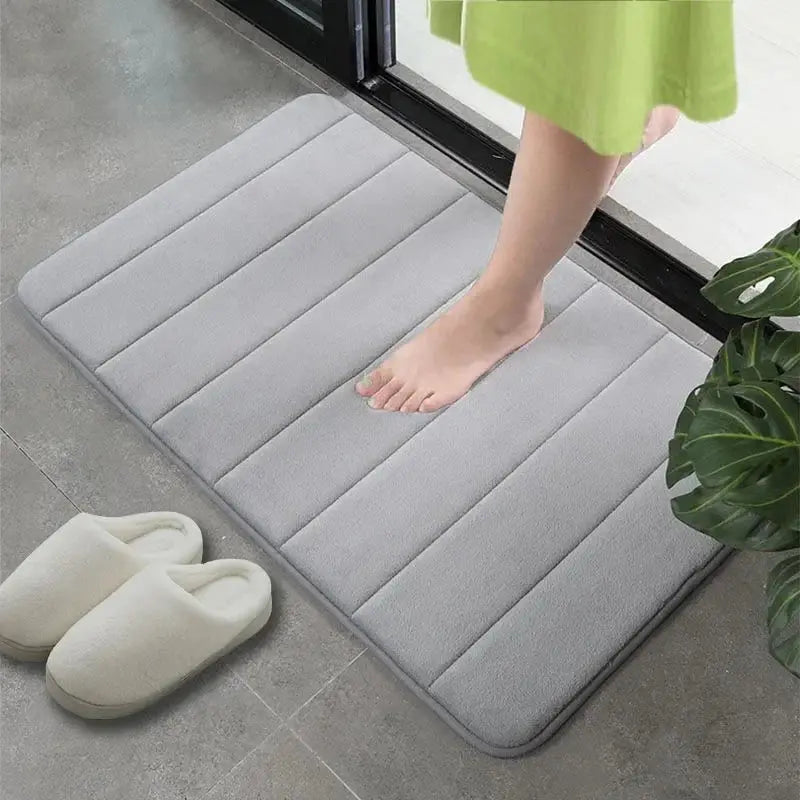 Home Bath Mat Super Absorbent Bathroom Carpets Rugs Soft Memory Foam Floor Bedroom Toilet Floor Shower Rug Home Decor  