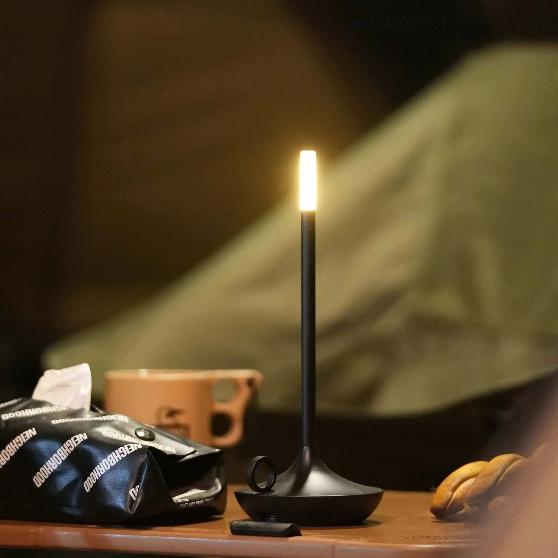 Vintage Aluminium Cordless Candle Lamp