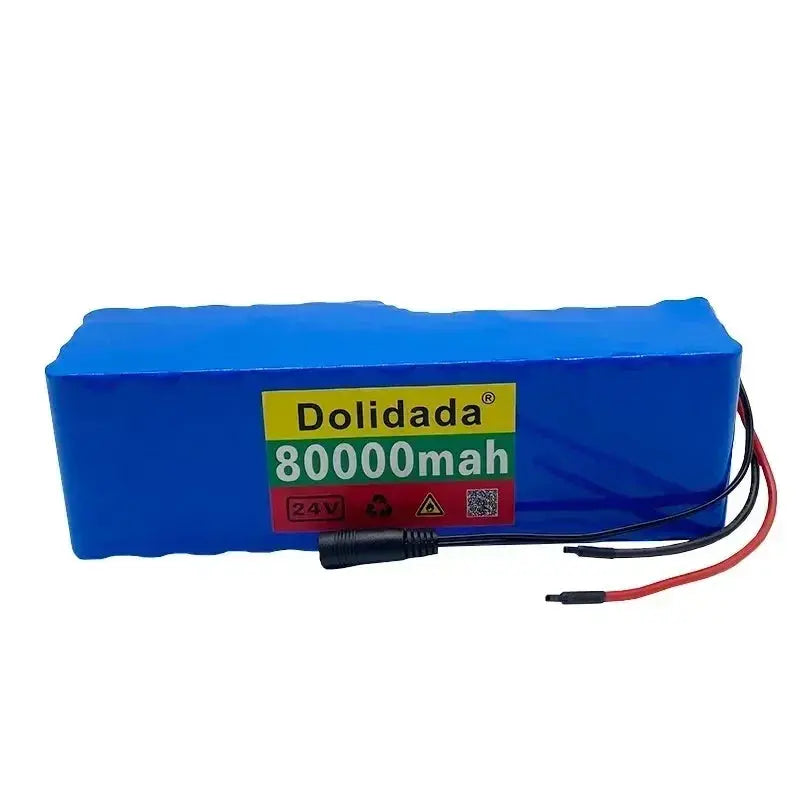 2024 New 100% Brand New Original Scooter Battery, 7S6P 24V 80Ah Rechargeable Lithium Battery, Customized Plug with BMS System  