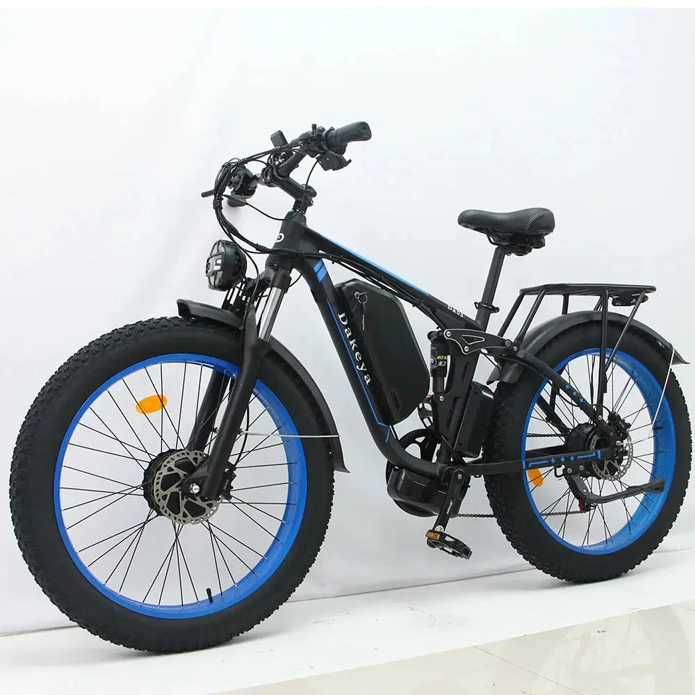 26Inch Electric Bike for Adults 2000W Dual Motor Fat Tire Ebike 48V 23AH Battery 55km/h E Bike 26” Full Suspension Hydraulic  