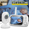 3.5 Inch Video Baby Monitor 2.4G Mother Kid Two-way Audio Night Vision Video Surveillance Camera With Temperature display Screen Eye4U Official Store  EBOYGIFTS