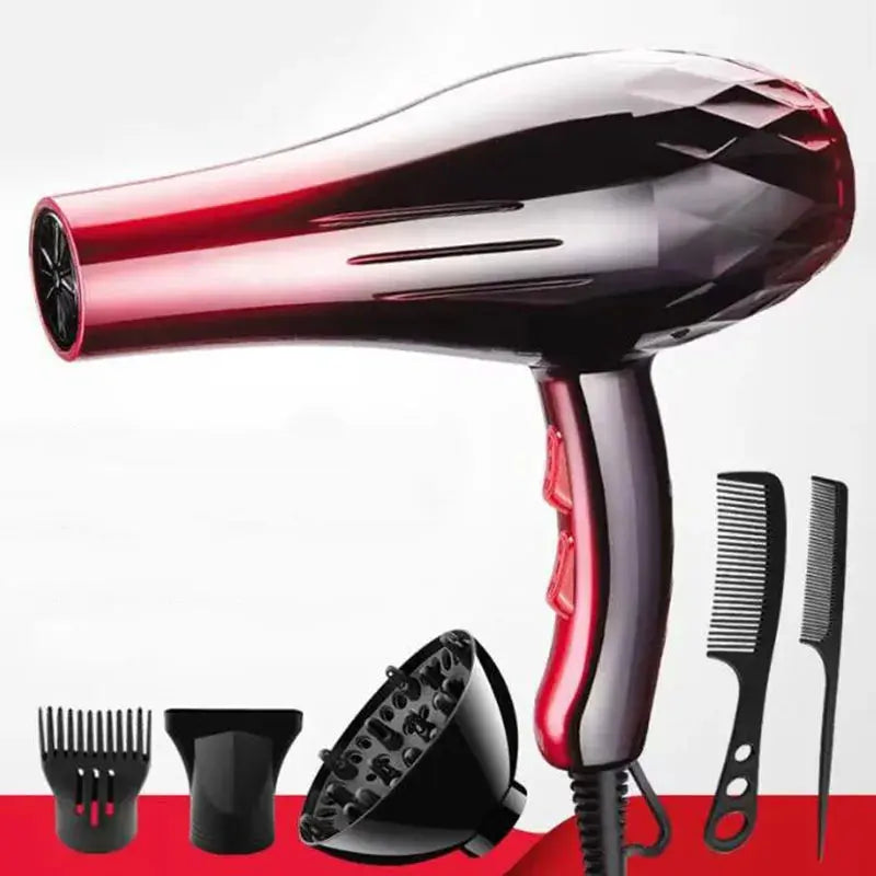 Hair Dryer Professional 1200W/2200W Gear Strong Power Blow Hair Dryer Brush For Hairdressing Barber Salon Tools Hair Dryer Fan STRONG MARATHON Store