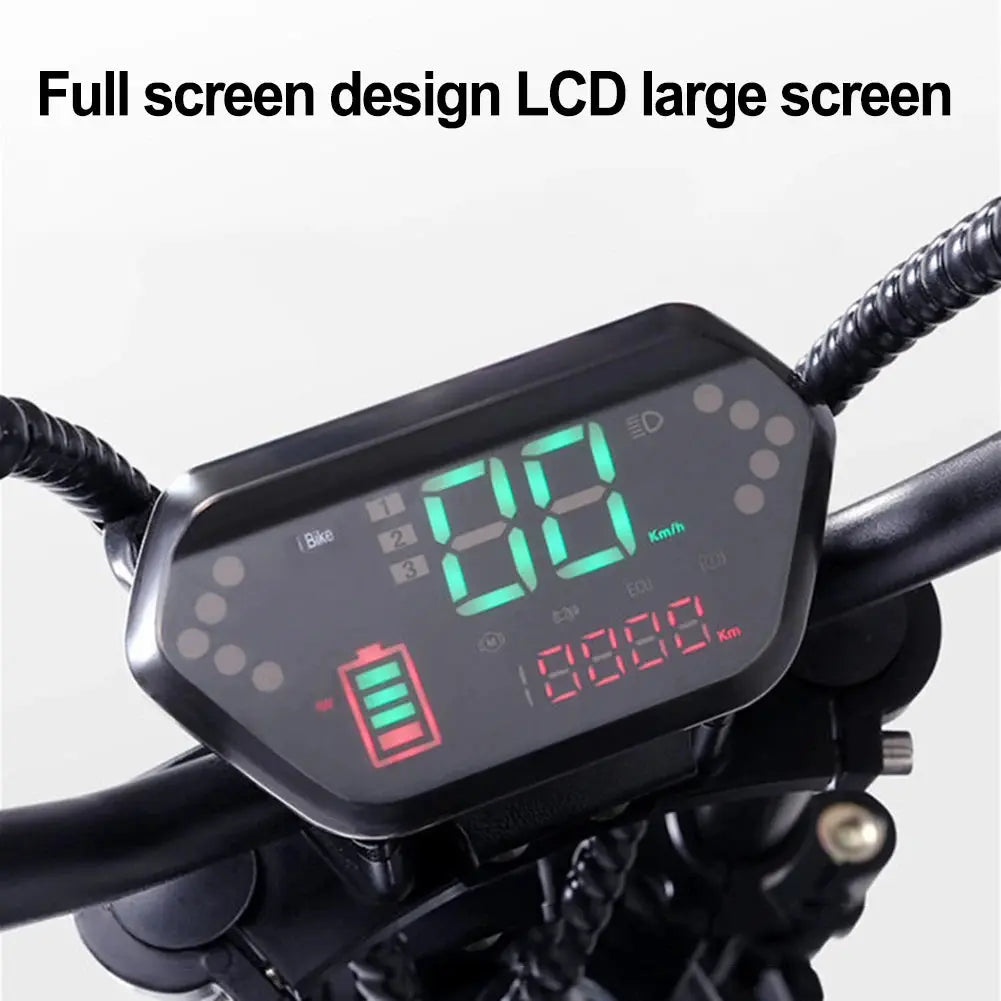 48-72V Ebike LCD Display Speed Control Panel For Electric Scooter Motor Controller Display Electric Bicycle Accessories  