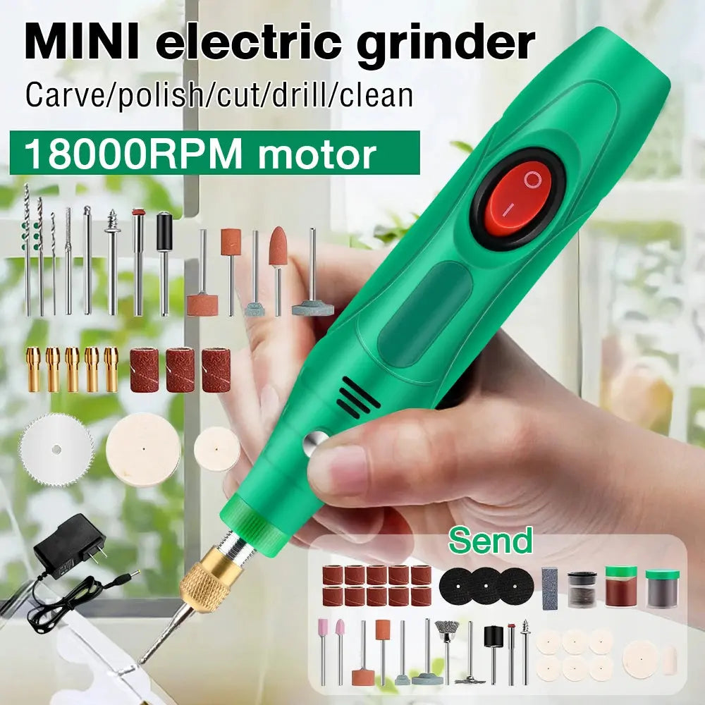 Electric Drill Grinder Engraver Pen Grinder Mini Drill Polishing Electric Rotary Tool Grinding Machine Miniature Household Tool Home Of Hybrid Tools Store