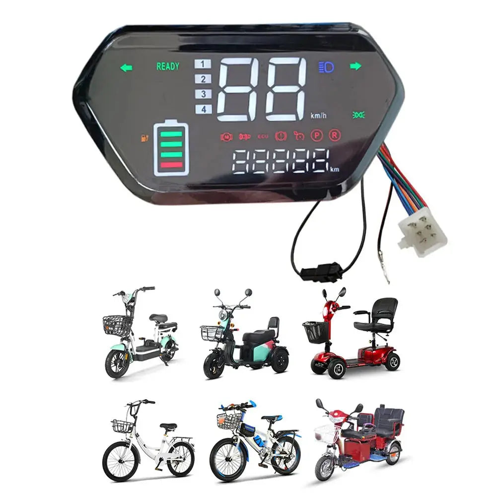 48-72V Ebike LCD Display Speed Control Panel For Electric Scooter Motor Controller Display Electric Bicycle Accessories  