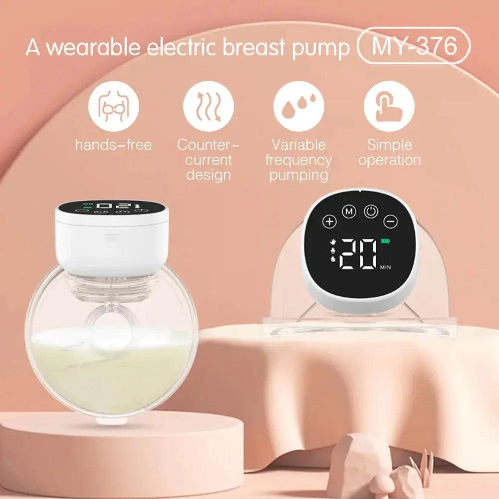 Wearable Electric Breast Pump: Hands-Free, Silent and 3 Modes Featured Toy Store