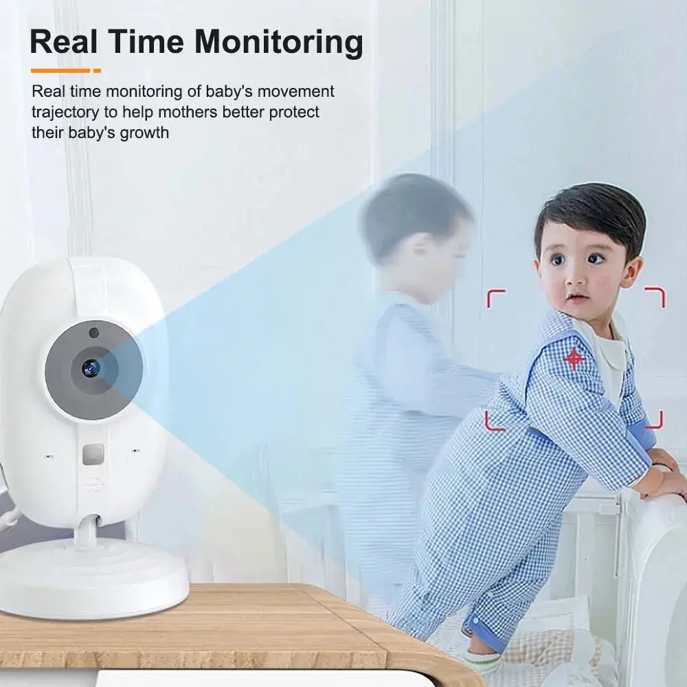 3.5 Inch Video Baby Monitor 2.4G Mother Kid Two-way Audio Night Vision Video Surveillance Camera With Temperature display Screen Eye4U Official Store  EBOYGIFTS