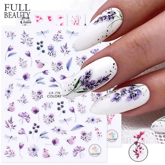 1Pc Spring 3D Nail Sticker And Water Decal Flower Leaf Cherry Blossoms Simple Floral DIY Slider For Manicuring Decorations Tips Shop5370096 Store  EBOYGIFTS