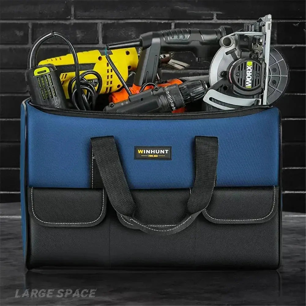 New Tool Bag With 30% More Capacity Waterproof Multi Pockets Tool Organizer Tool Pouch for Electrician Tools  