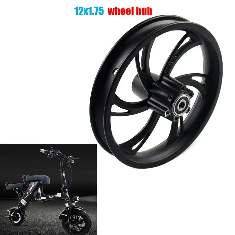 12x1.75 Rim 12*1.75 Wheel Hub Use 12 1/2 X 2 1/4 12 1/2x2.75 Tire Inner Tube Fit Many Gas Electric Scooters E-Bike Parts  