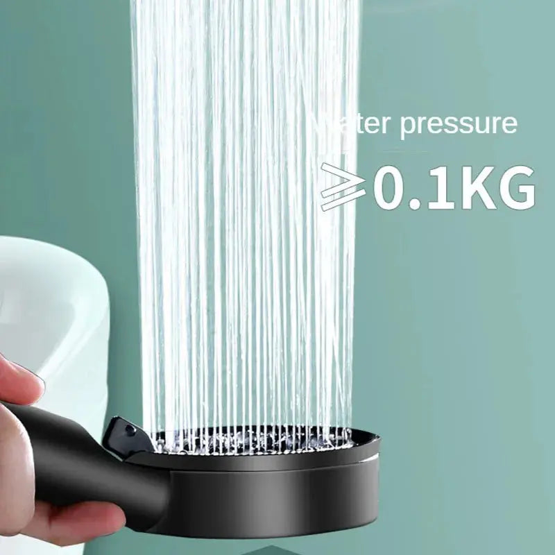 Soothing Cascade: High-Pressure Shower Head - Versatile Modes, Water-Saving Elegance, Complete Bathroom Serenity  