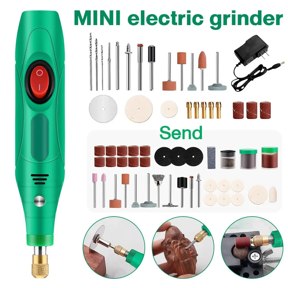 Electric Drill Grinder Engraver Pen Grinder Mini Drill Polishing Electric Rotary Tool Grinding Machine Miniature Household Tool Home Of Hybrid Tools Store