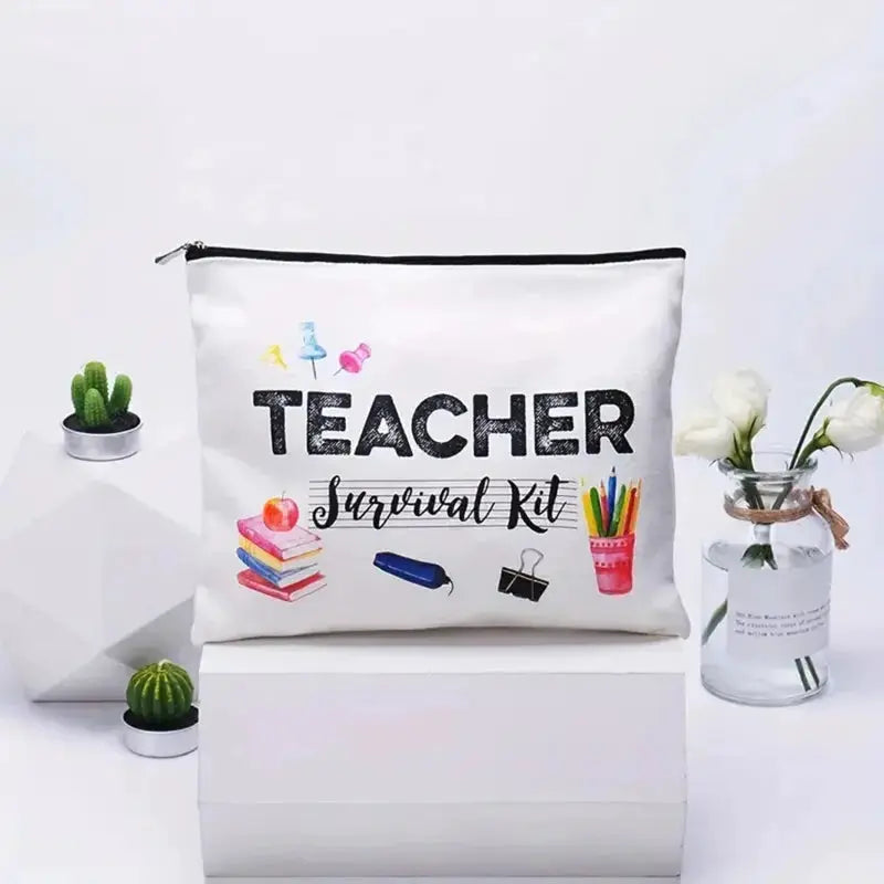 Teacher Appreciation Gifts Best Teacher Ever Cosmetic Bag Teacher Gifts for Women Teacher Makeup Bag Pencil Pouch for Teacher Shop1102892585 Store