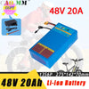 CaoMM 36V 48V Electric Bike Lithium Battery Pack 8 10 20Ah Li ion Ebike Battery for Bicycle Scooter Motorcycle with Charger  