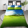 Golf Duvet Cover Set King Queen Ball Games Theme Bedding Set for Adult Men Sports Enthusiasts Green Grass Polyester.Quilt Cover  