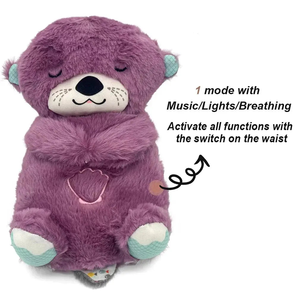 Breathing Buddy Baby Soothing Otter Plush Doll  