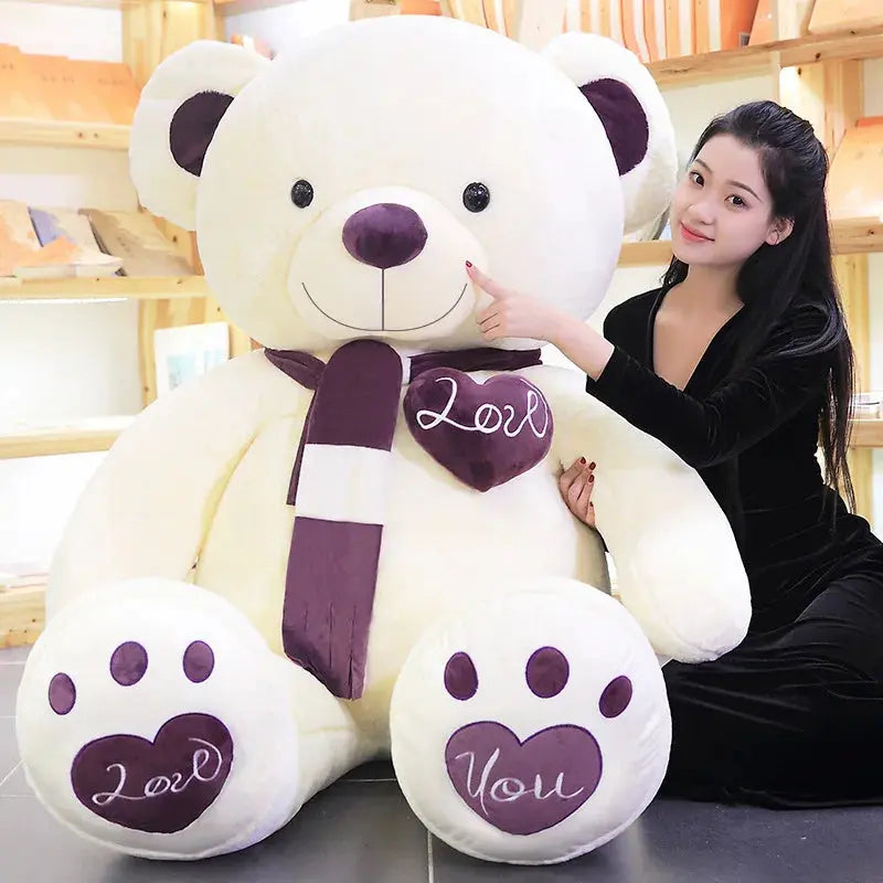 80/100cm Plush Toy Big Size Teddy Bear | Giant Pink Soft Stuffed Animals Pillow Dolls | Girlfriend, Girl, Wife Birthday, Valentine's Day Gift  