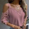 Off Shoulder Lace Blouse - EBOYGIFTS LLC women AttireOff Shoulder Lace Blouse