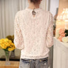 Women Long Sleeve Chiffon Lace Blouse Spring Autumn Elegant New Tops - EBOYGIFTS LLC women AttireWomen Long Sleeve Chiffon Lace Blouse Spring Autumn Elegant New Tops