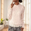 Women Long Sleeve Chiffon Lace Blouse Spring Autumn Elegant New Tops - EBOYGIFTS LLC women AttireWomen Long Sleeve Chiffon Lace Blouse Spring Autumn Elegant New Tops