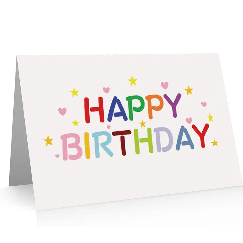 Birthday Greeting Card Creative Simple Blessing  