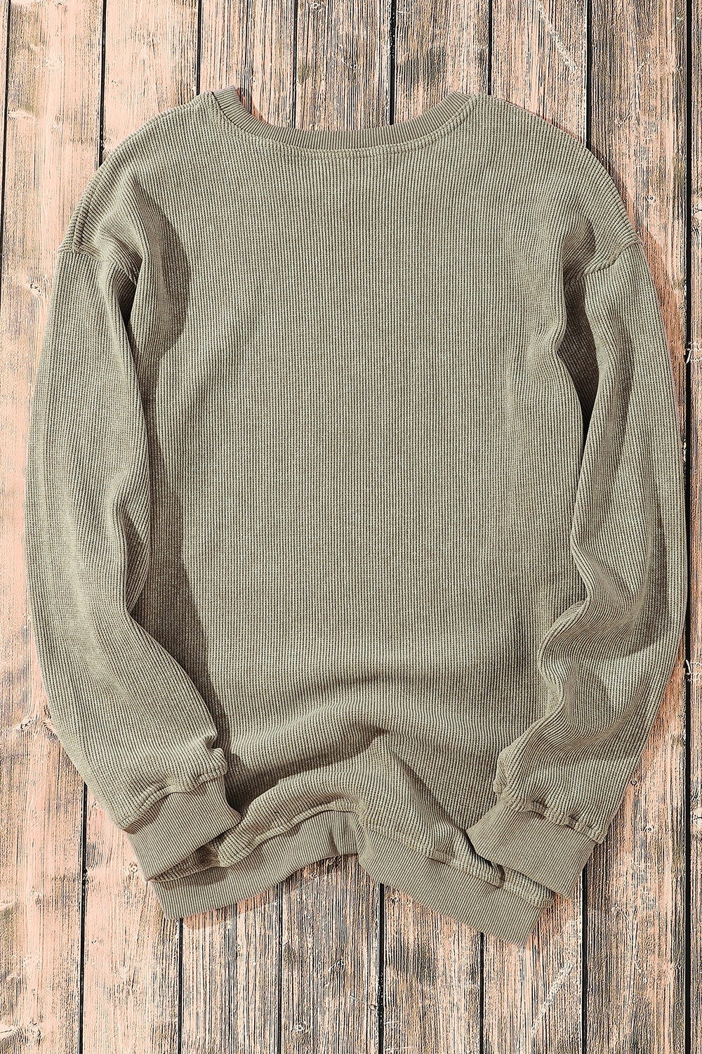 Round Neck Dropped Shoulder Sweatshirt  