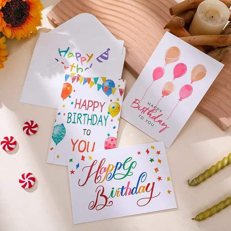 Birthday Greeting Card Creative Simple Blessing  