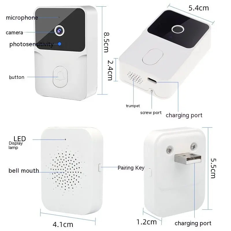 Video Doorbell Wireless Remote Home Monitoring Video  