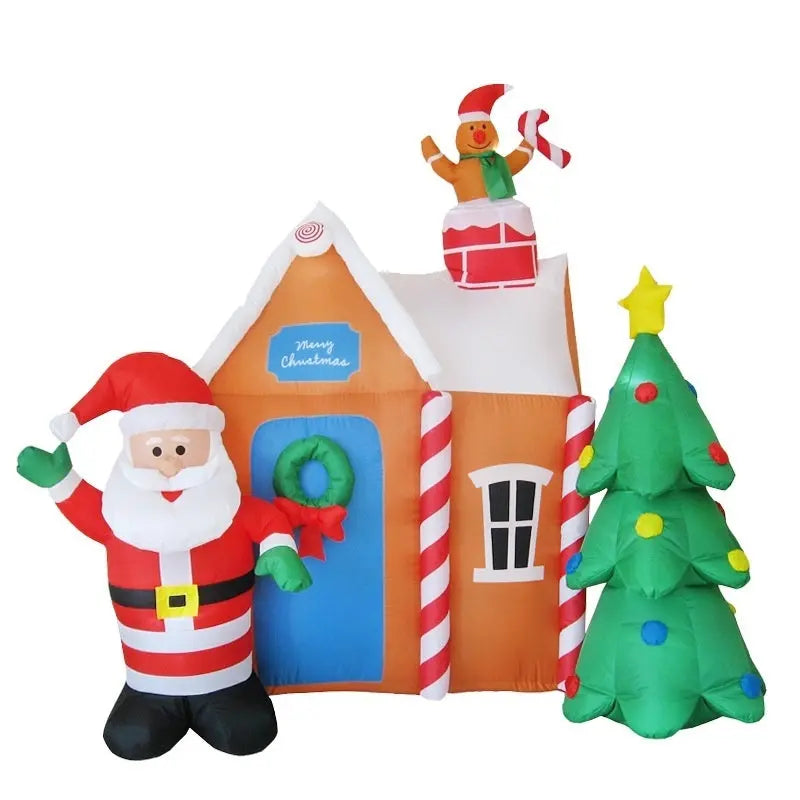 Inflatable Light Santa Claus Christmas Tree Decoration Inflatable Model Layout Props  