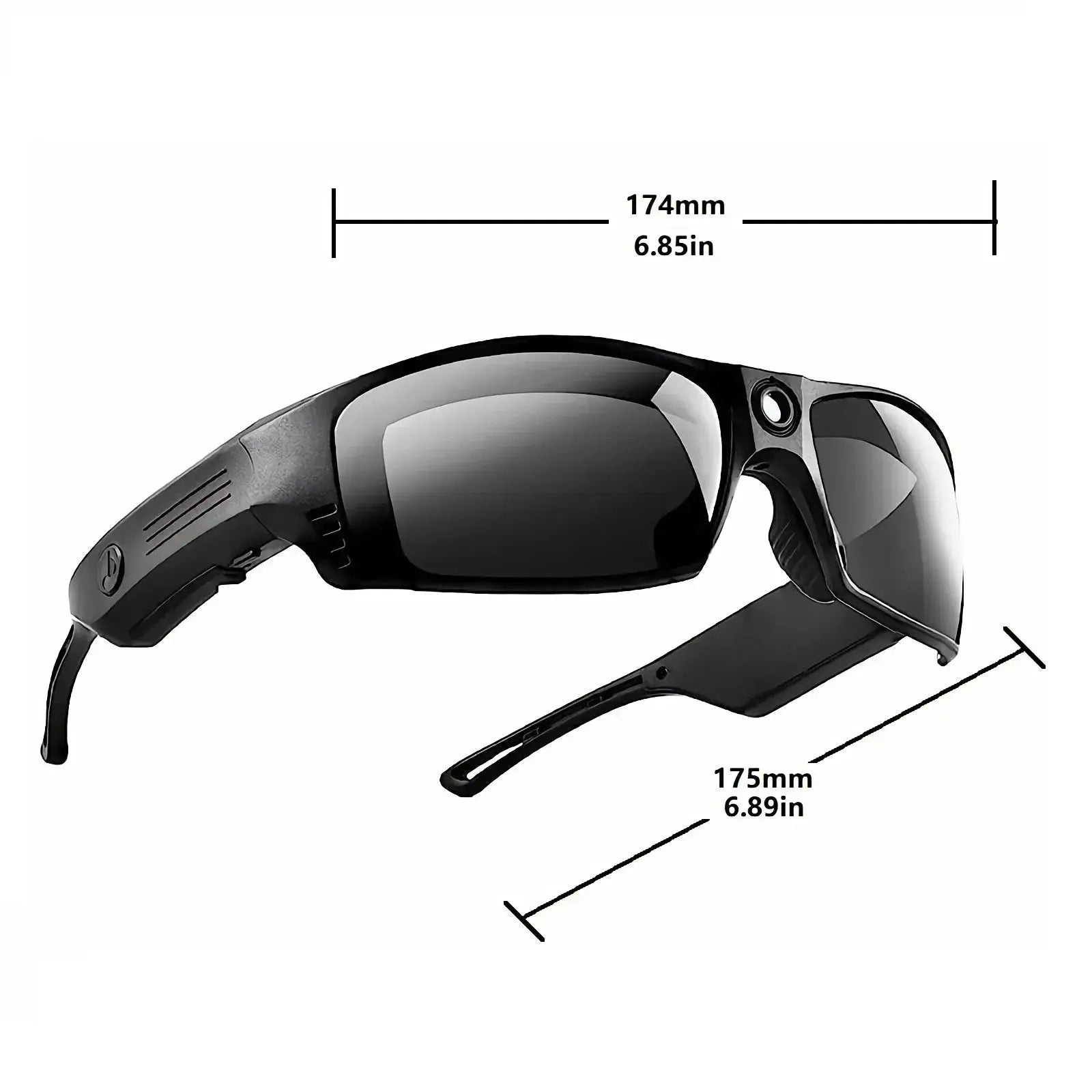 1080P Mini Camera Video Glasses Recording Sport Sunglasses With Wireless BT5.0 Speakers Call Action Camera Music Smart Glasses - eboygifts