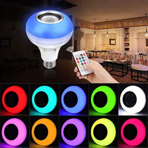 Bluetooths Music Bulb, RGBW Smart Bulb Lights Bluetooths Music Bulb 24 Key Remot