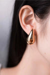 Big Size Water Drop Brass Earrings  