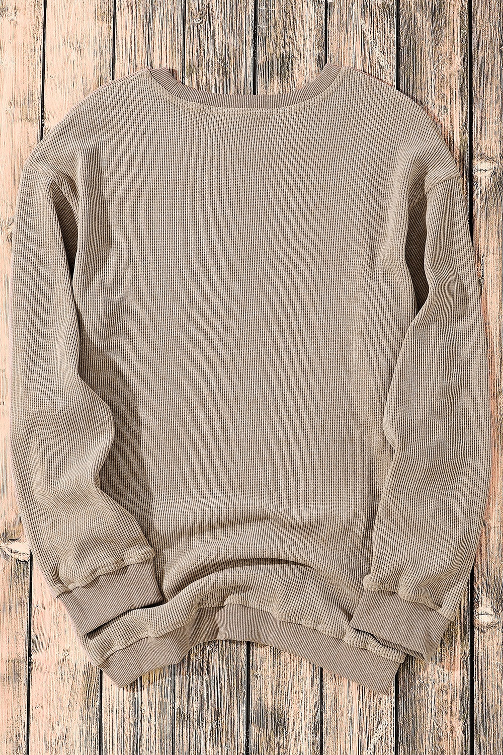 Round Neck Dropped Shoulder Sweatshirt  