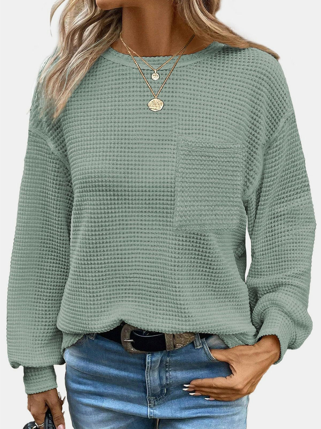 Mandy Round Neck Long Sleeve T-Shirt  