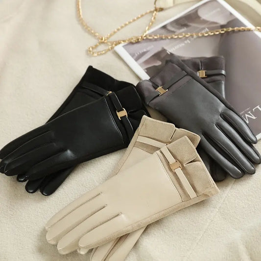 Women's Winter Suede Gloves  