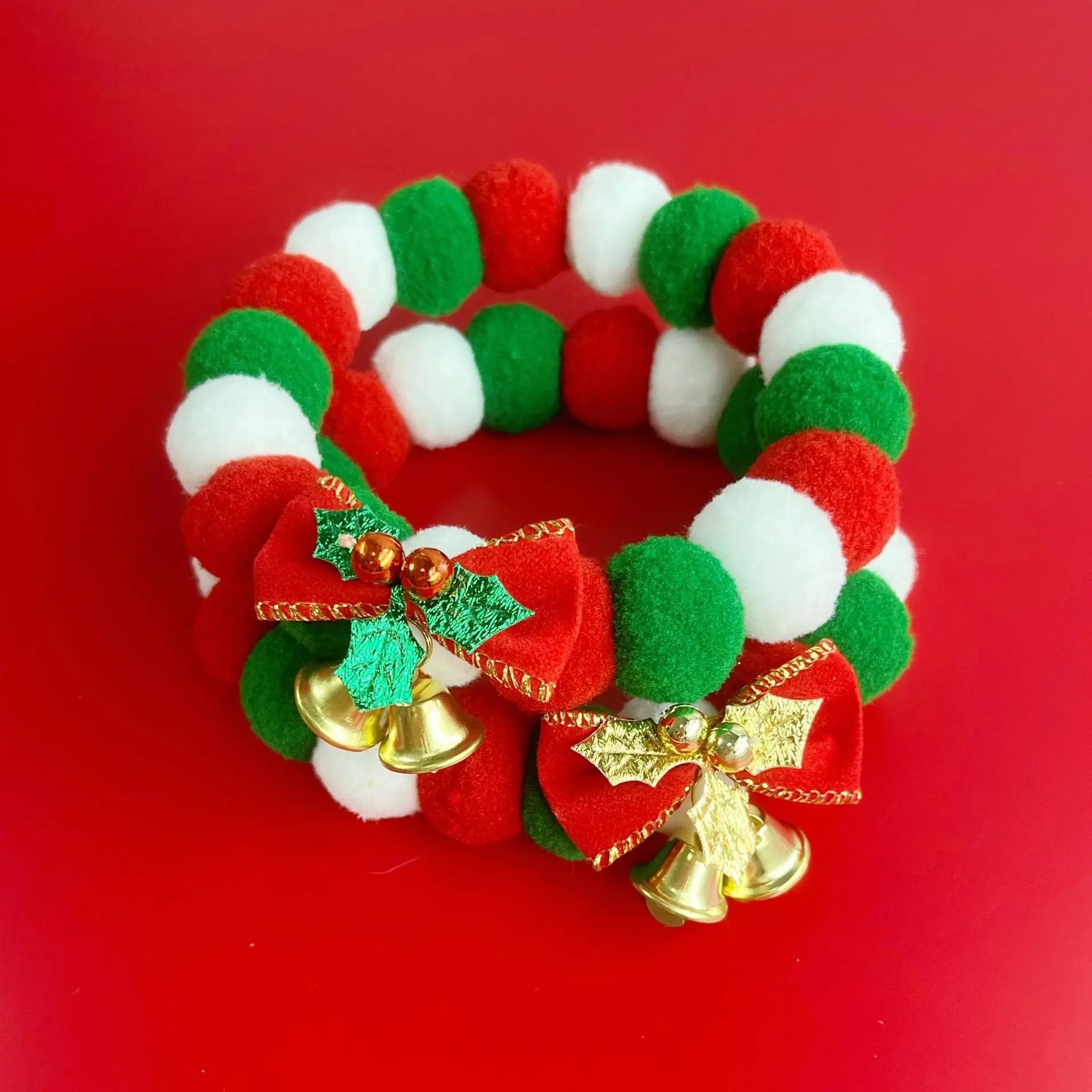 Pet Christmas Bowknot Collar Cat Scarf  