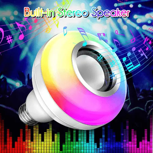 Bluetooths Music Bulb, RGBW Smart Bulb Lights Bluetooths Music Bulb 24 Key Remot