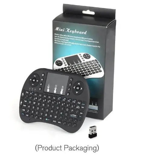 Mini Wireless Keyboard 2.4G Air Mouse Remote Touchpad Use Regular Battery