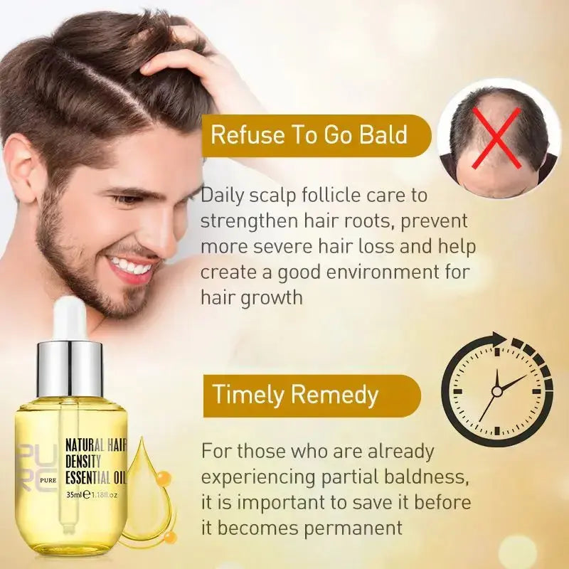 PURC Fast Hair Growth for Men Women Hair Oil Care Ginger Anti Hair Loss Scalp Treatment Grow Serum Products Beauty Health 35ml FanXiYou Cosmetic Store