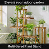 6 Tier Indoor Wood Plant Stand