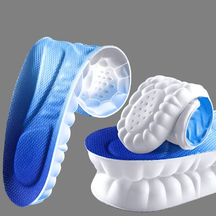 4D Cloud Technology Sports Insoles for Shoes Breathable Shock Absorption Cushion