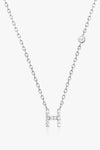 G To K Zircon 925 Sterling Silver Necklace