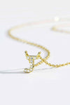 G To K Zircon 925 Sterling Silver Necklace